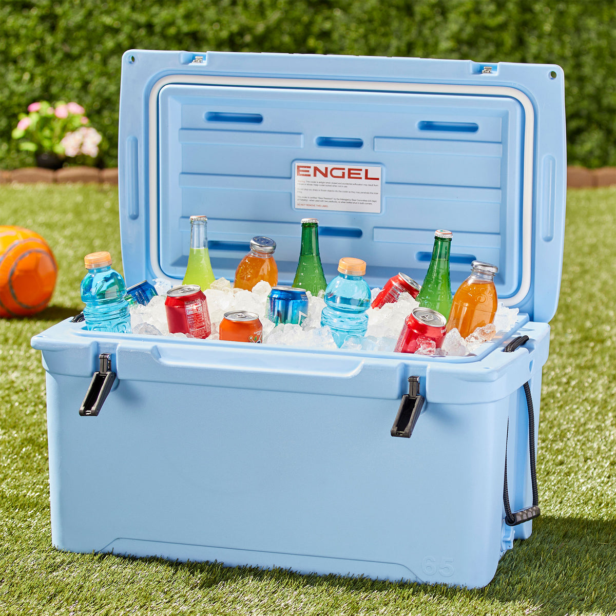 ENGEL Coolers 58 Quart 70 Can High Performance Roto Molded Ice Cooler, Blue