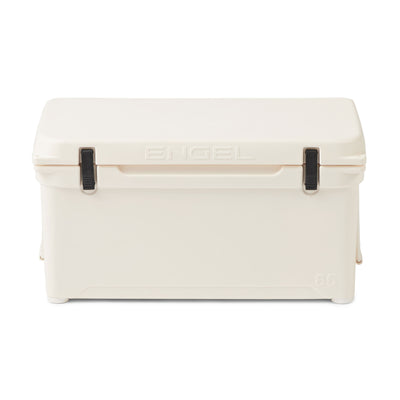 ENGEL 76 Quart 96 Can High Performance Roto Molded Cooler Chest, Coastal White