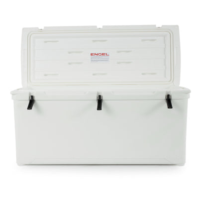 Engel 165 High Performance Durable Roto Molded Airtight 264 Can Cooler, White