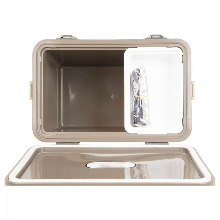 ENGEL 30-Qt 48 Can Leak-Proof Compact Insulated Drybox Cooler, Grassland Brown - VMInnovations