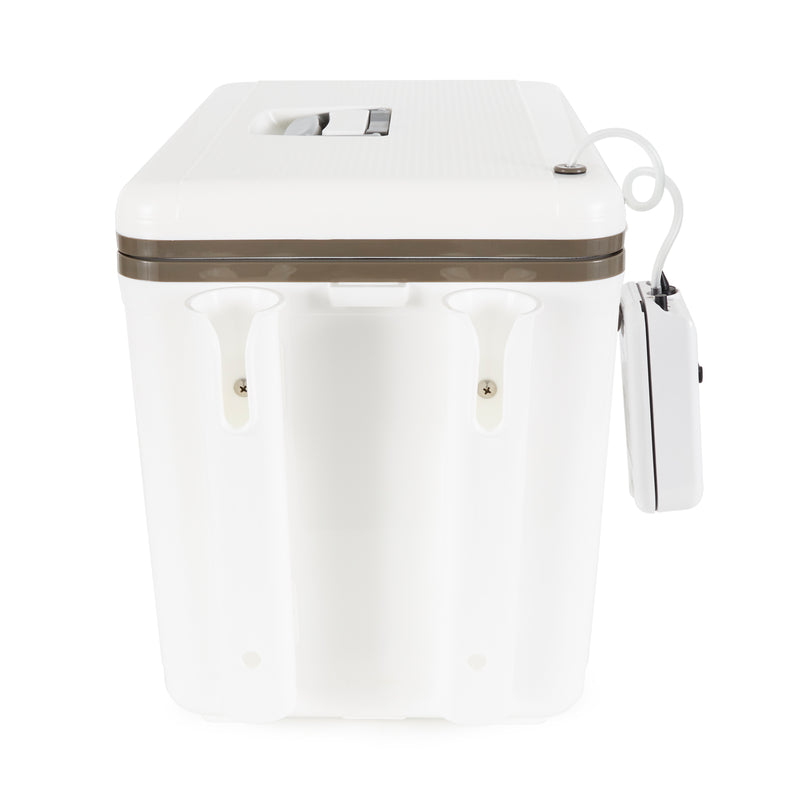 Engel 30-Quart Bait Box and Cooler with Rod Holders, White (Open Box)