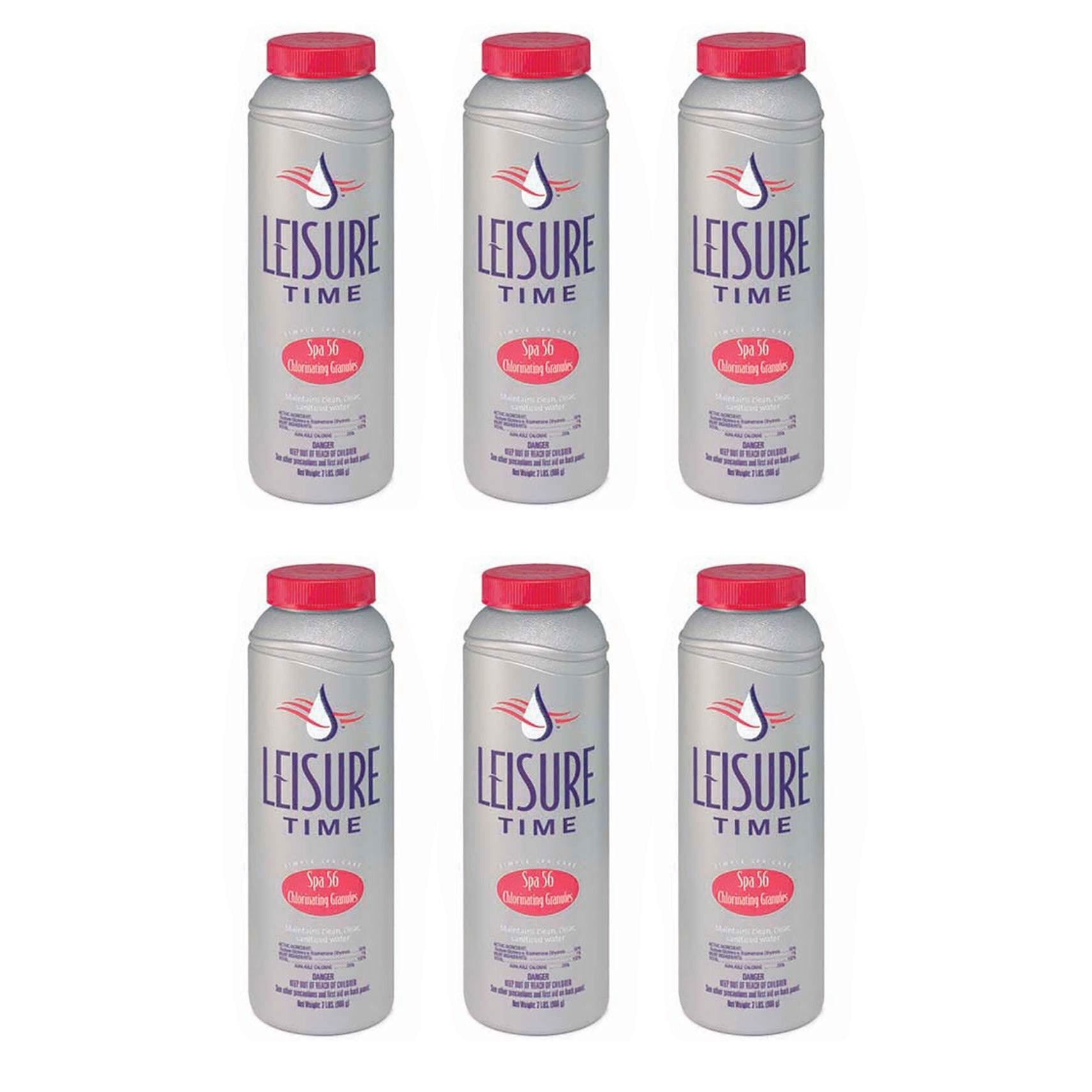 Leisure Time 22337A Spa 56 Chlorinating Granules for Spas and Hot Tubs (6 Pack)