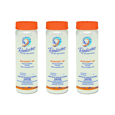 Rendezvous Spa Specialties Alkalinity Up Swimming Pool Testing Balancer (3 Pack)
