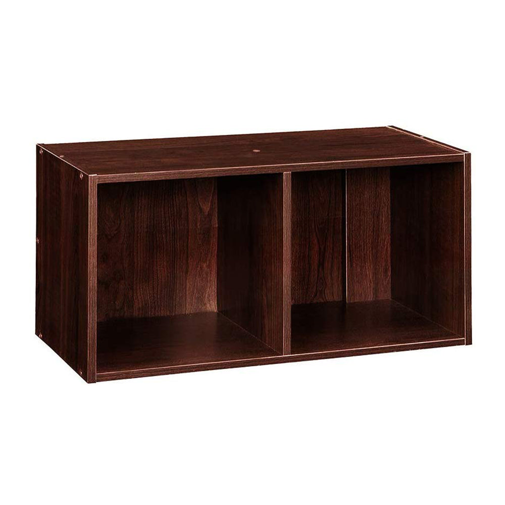 ClosetMaid Decorative Stackable 2-Cube Cubeicals Organizer, Dark Cherry (2 Pack) - VMInnovations