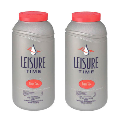 Leisure Time Spa Disinfectant Brominating Chemical Tablets, 4 Pounds (2 Pack)