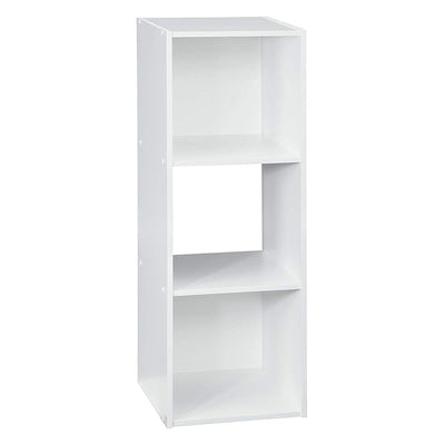 Closetmaid Decorative Home Stackable 3 Cube Cubeicals Organizer Storage, White