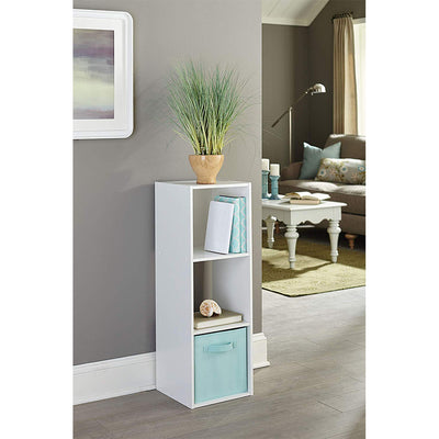 Closetmaid Decorative Home Stackable 3 Cube Cubeicals Organizer Storage, White