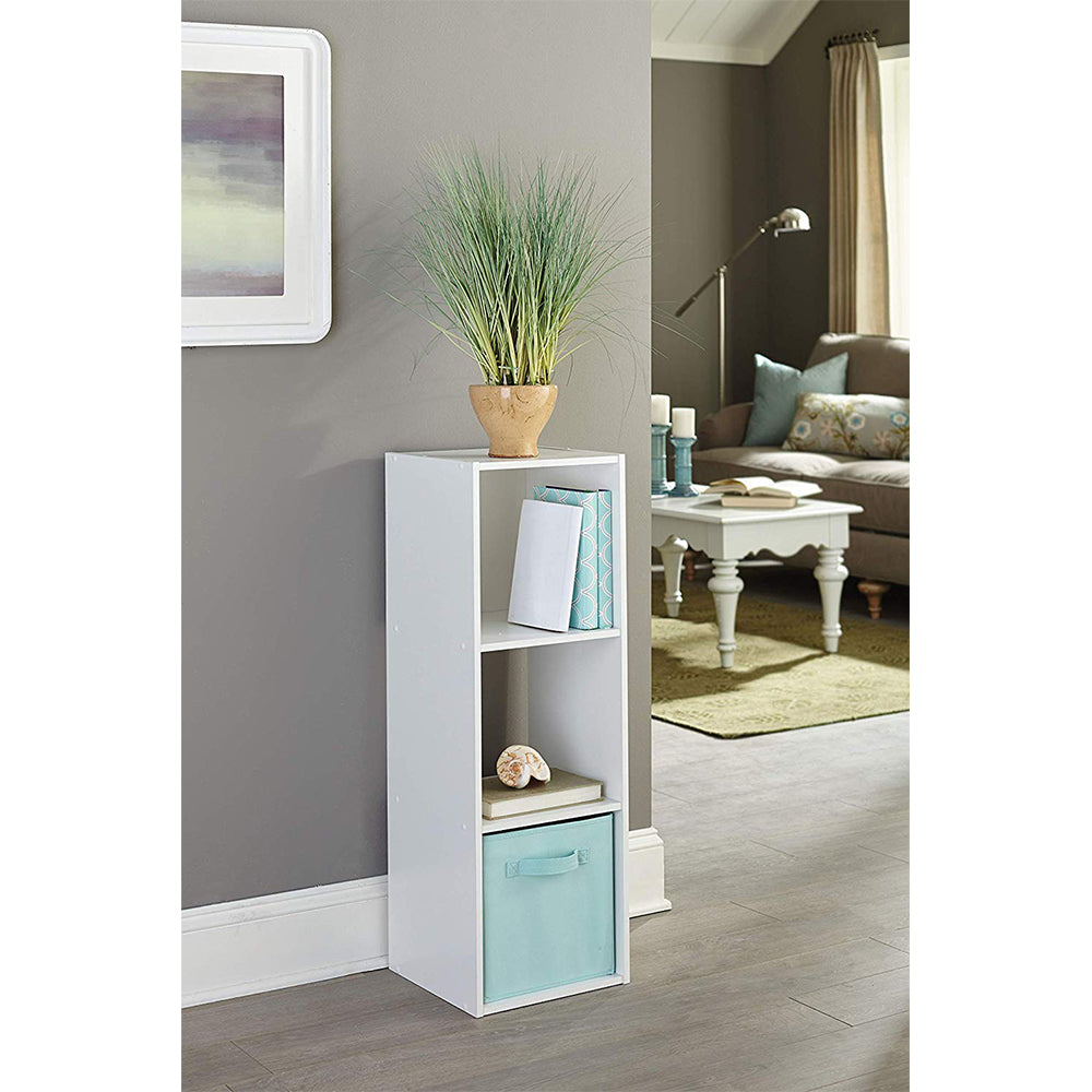Closetmaid Decorative Home Stackable 3 Cube Organizer Storage, White (4 Pack) - VMInnovations