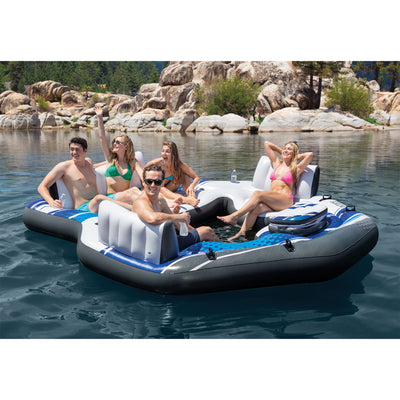 Intex 57272EP 5 Seat Inflatable Tropical Island Pool Float (For Parts) - VMInnovations