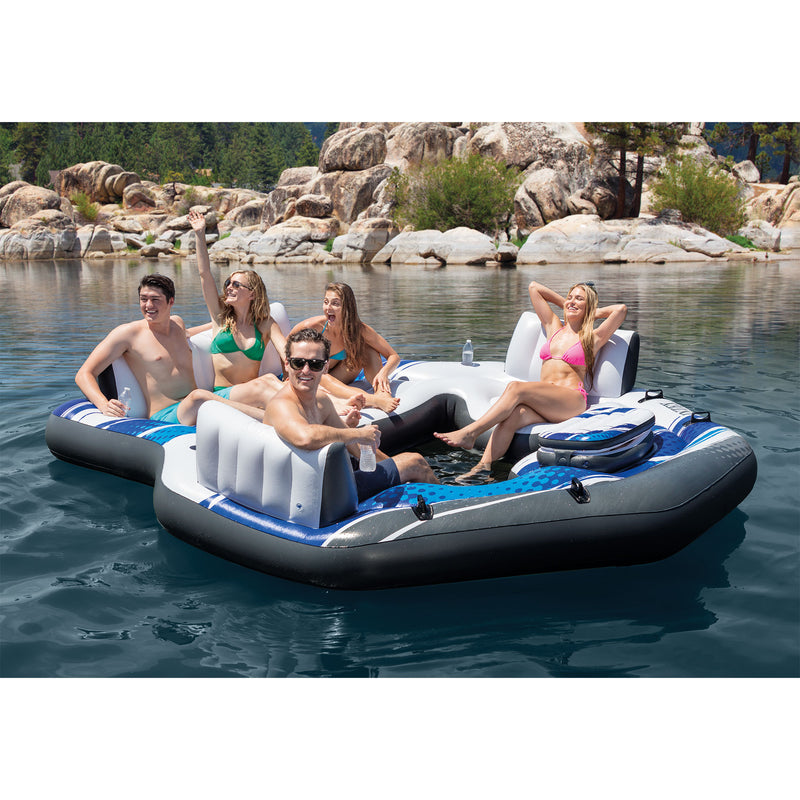 Intex Inflatable Lounging Float, Blue (Open Box)