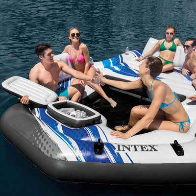 Intex 57272EP 5 Seat Inflatable Tropical Island Pool Float (For Parts) - VMInnovations