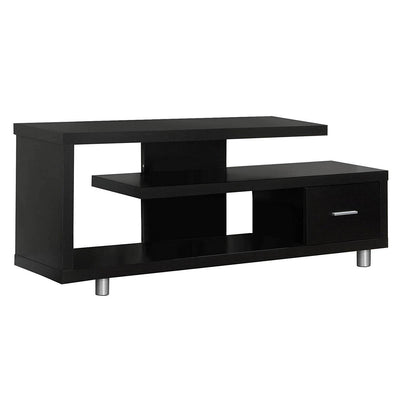Monarch Specialties Inc. Modern TV Stand, Cappuccino (Open Box) - VMInnovations