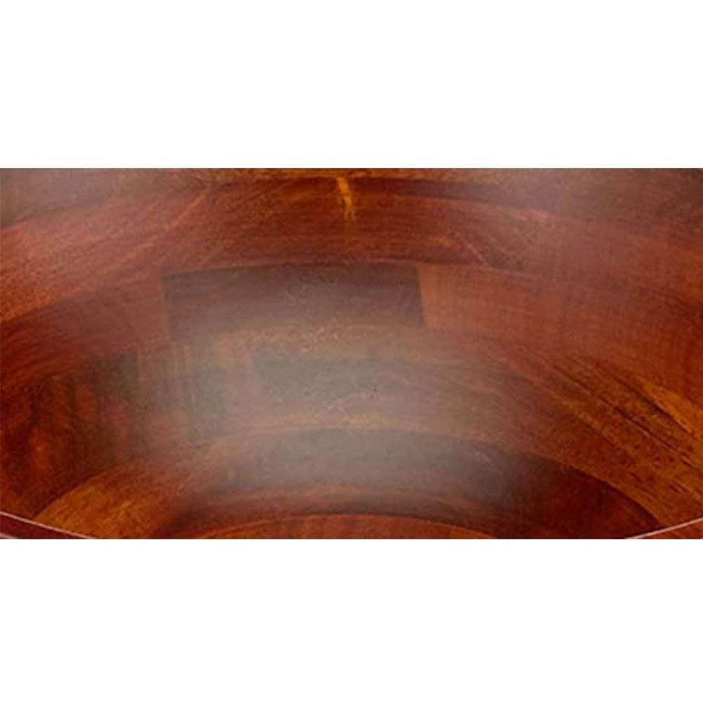 Lipper International Cherry Finished Wavy Rim Bowl w/ Salad Hands (Open Box) - VMInnovations