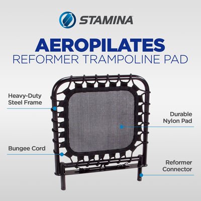 Stamina Products AeroPilates Cardio Reformer Rebounder Trampoline Pad with Video
