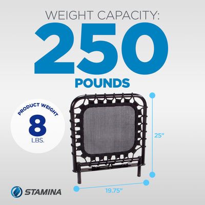 Stamina Products AeroPilates Cardio Reformer Rebounder Trampoline Pad with Video