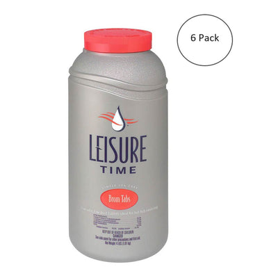 Leisure Time Low Odor Disinfectant Brominating Chemical Tablets, 4 lbs (6 Pack)