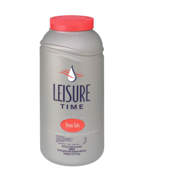 Leisure Time Low Odor Disinfectant Brominating Chemical Tablets, 4 lbs (12 Pack)