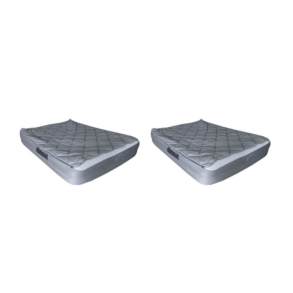 Tahoe Gear Queen Size Bed Kit with Quilted Fitted Sheet Cover & Blanket (2 Pack)