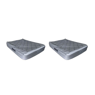 Tahoe Gear Queen Size Bed Kit with Quilted Fitted Sheet Cover & Blanket (2 Pack)