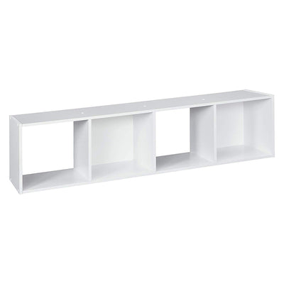 Closetmaid Home Stackable 4-Cube Cubeicals Organizer Storage, White (2 Pack) - VMInnovations