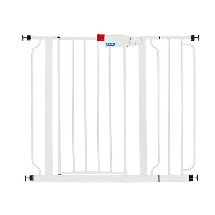 Regalo Step Walk Through Pressure Mounted Steel Safety Gate w/Door (Open Box)