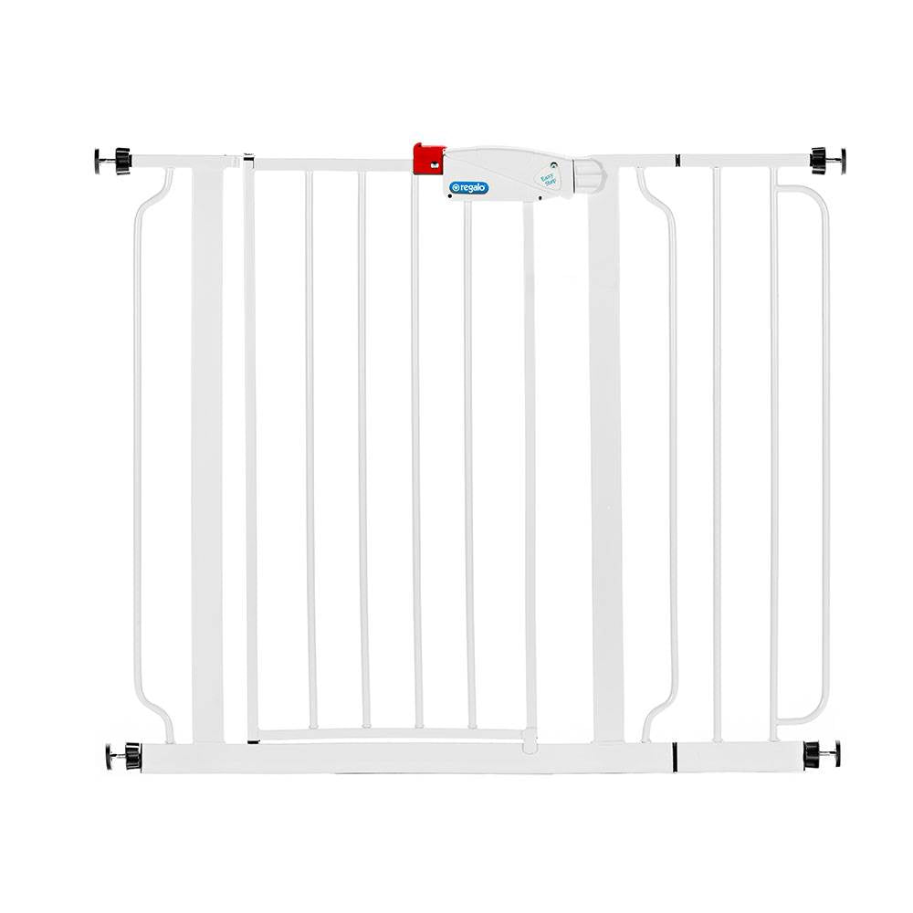 Regalo Easy Step Walk Through Steel Baby Safety Gate with Door (Open Box)