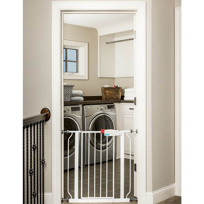 Regalo Easy Step Walk Through Steel Baby Safety Gate with Door (Open Box)