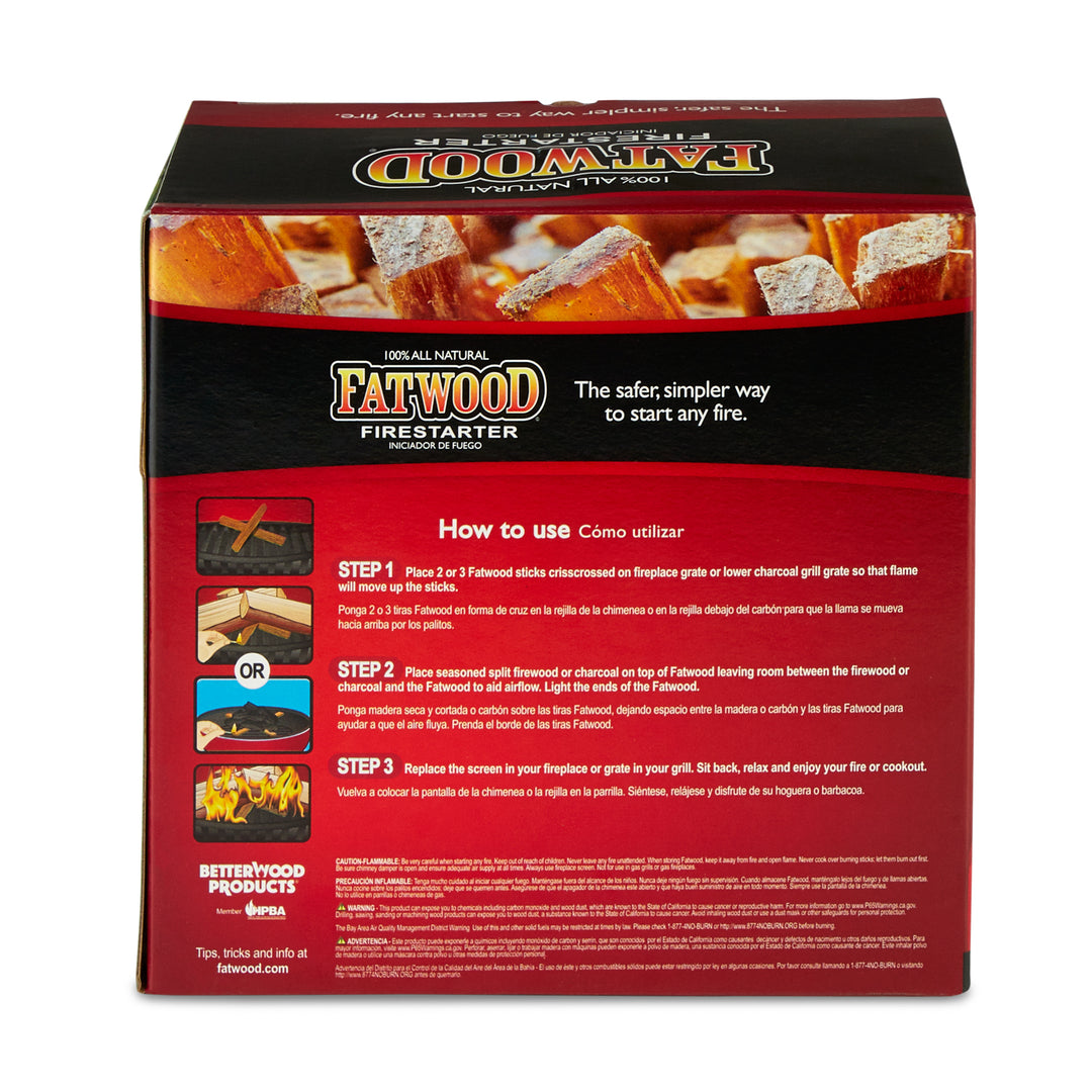 Betterwood Products 9910 All Natural Pine Fatwood 10-Pound Firestarter (2 Pack)