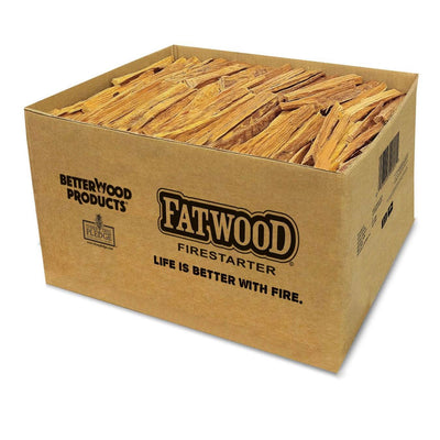 Better Wood Products Fatwood Fire Logs, Wood Fire Starter, 25 Pounds (Open Box) - VMInnovations