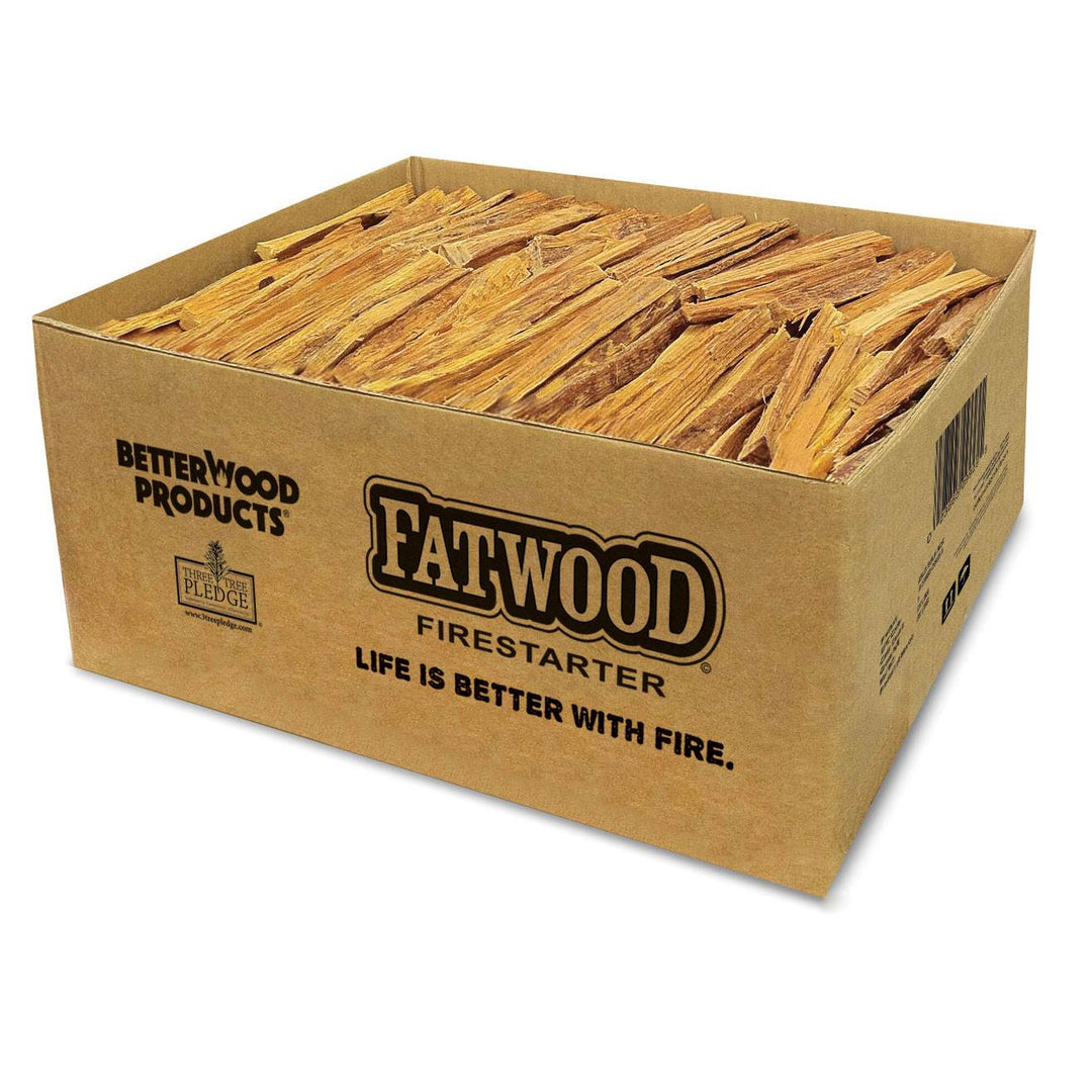 Better Wood Products Fatwood Fire Logs, Wood Fire Starter, 50 Pounds (Open Box) - VMInnovations