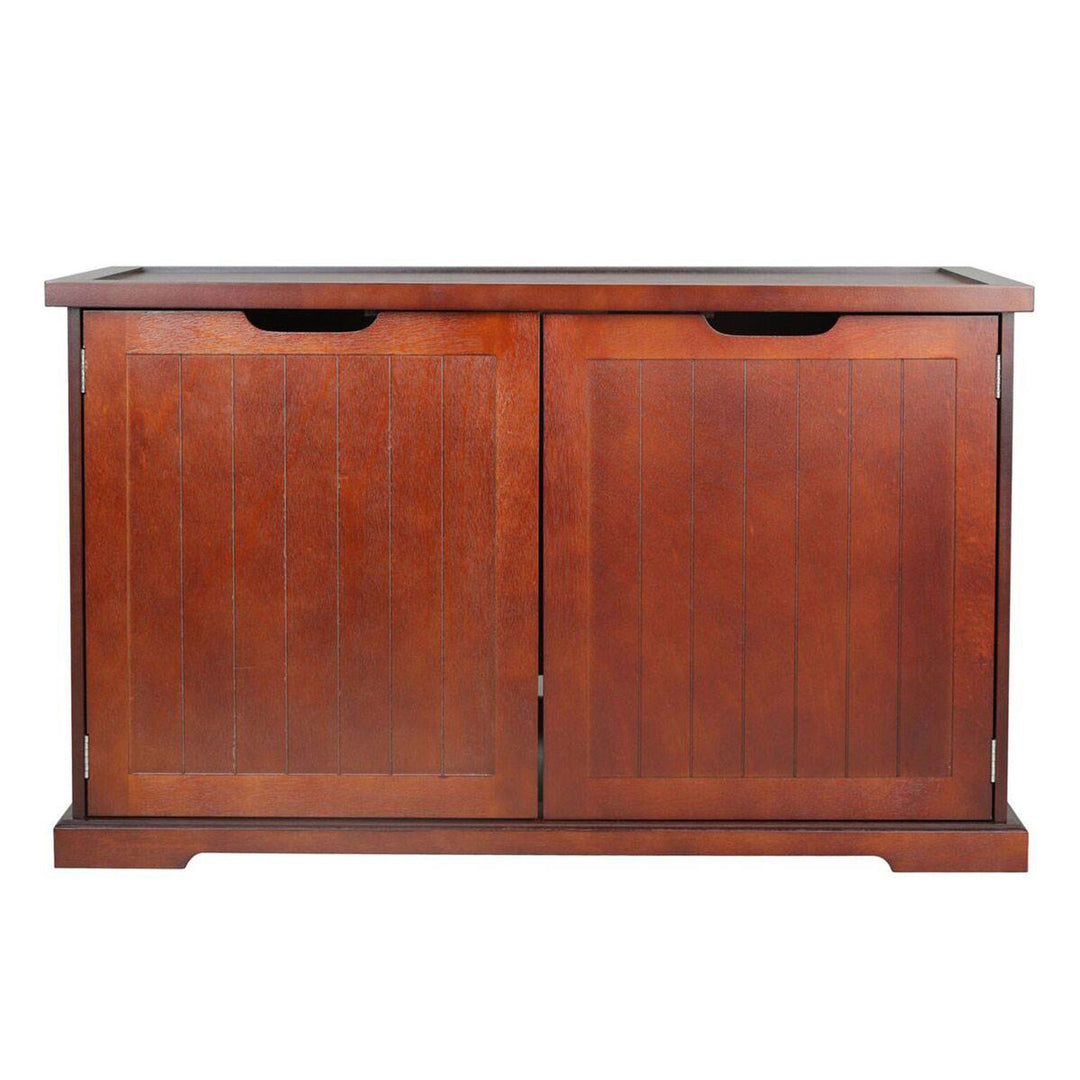 Merry Products Bench with Enclosed Cat Litter Washroom Box, Walnut (For Parts) - VMInnovations