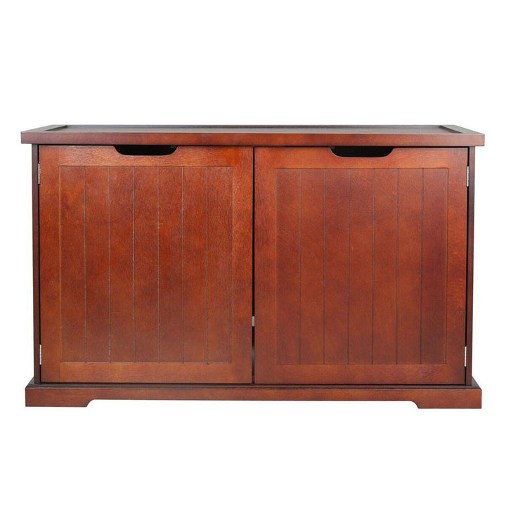 Merry Products Bench with Enclosed Cat Litter Washroom Box, Walnut (For Parts) - VMInnovations