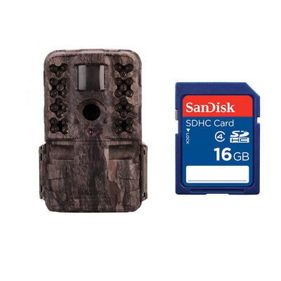 Moultrie M-50i 20MP Infrared Game Camera, Pine Bark Camo + 16GB SD Memory Card