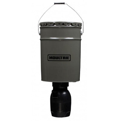 Moultrie 6.5 Gallon Directional Hanging Bucket Auto Timer Deer Feeder (2 Pack)