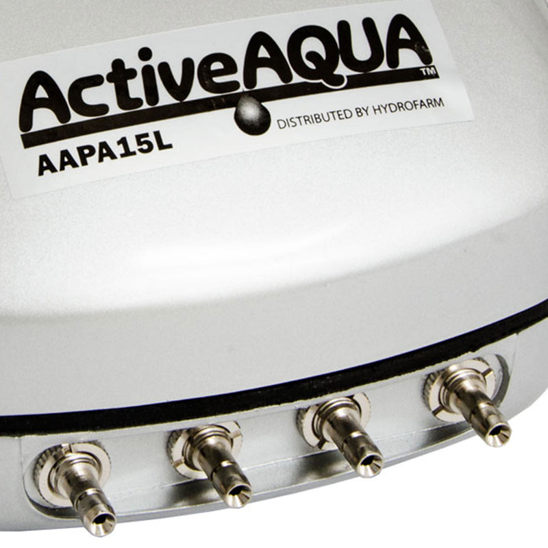 Hydrofarm Active Aqua AAPA15L 6W 240 GPH Hydroponic Aquarium 4 Outlet Air Pump - VMInnovations