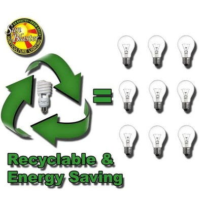 SunBlaster 13 Watt CFL Indoor Grow Lamp Light Bulb Set w/ 4 Bulbs (Open Box) - VMInnovations