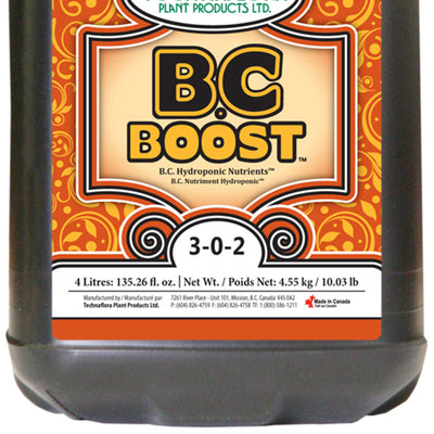 Hydrofarm TFBCBST4L Technaflora B.C. Boost Plant Fertilizer Formula, 4 Liters