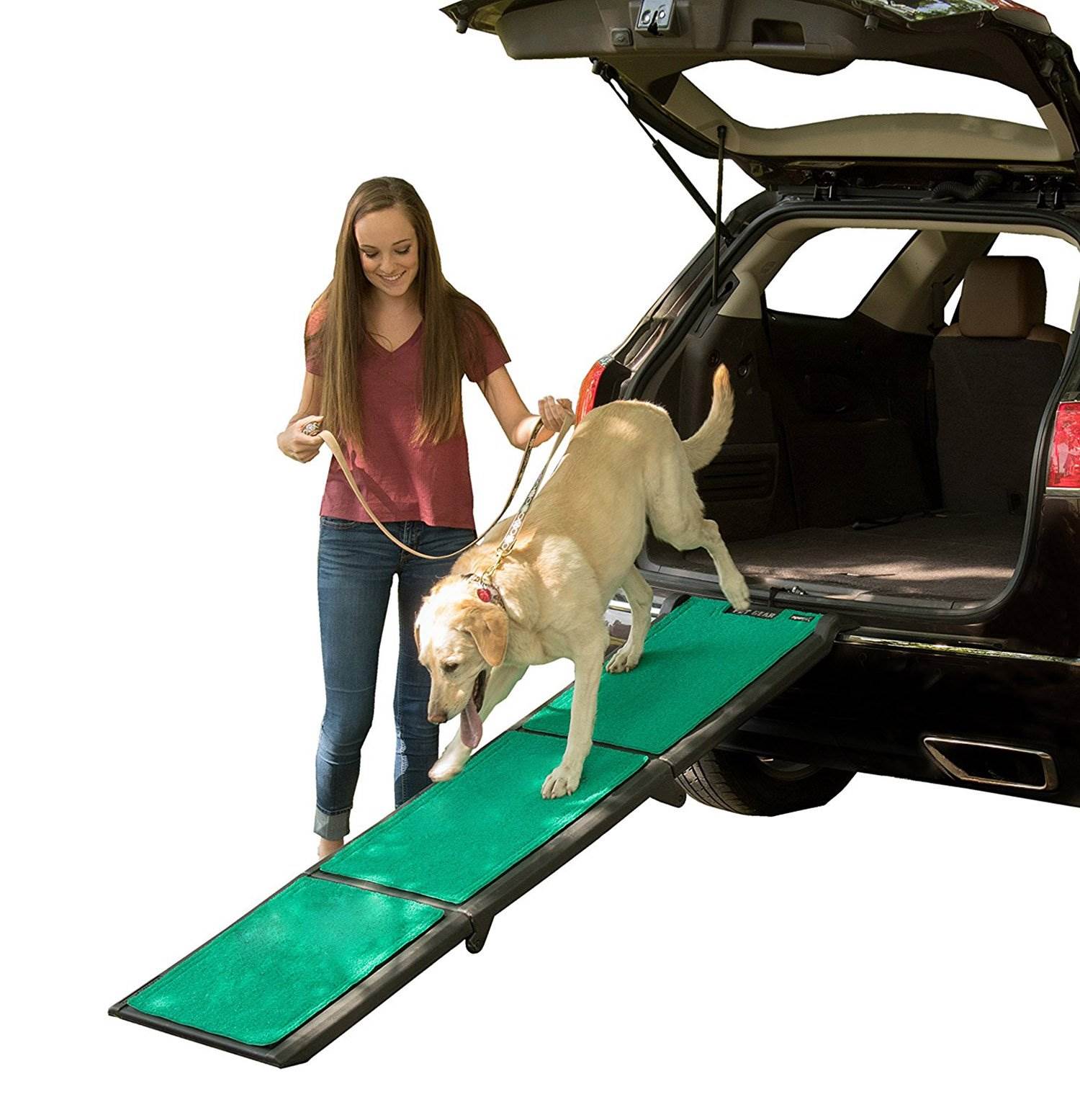 Pet Gear 71" Tri-Fold Travel Pet Ramp w/ supertraX for 200 lb Pets (Open Box)