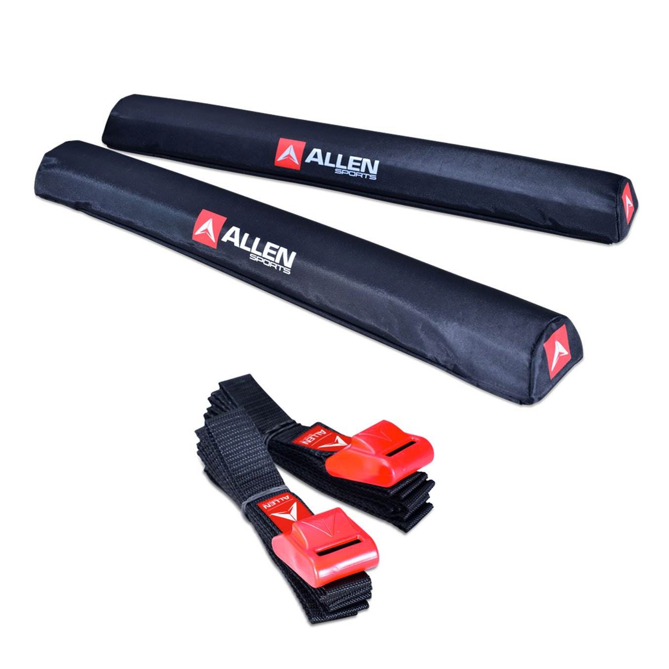 Allen Sports 24" Car Rooftop Surfboard Rack Set w/ 8 Foot Straps (Open Box)