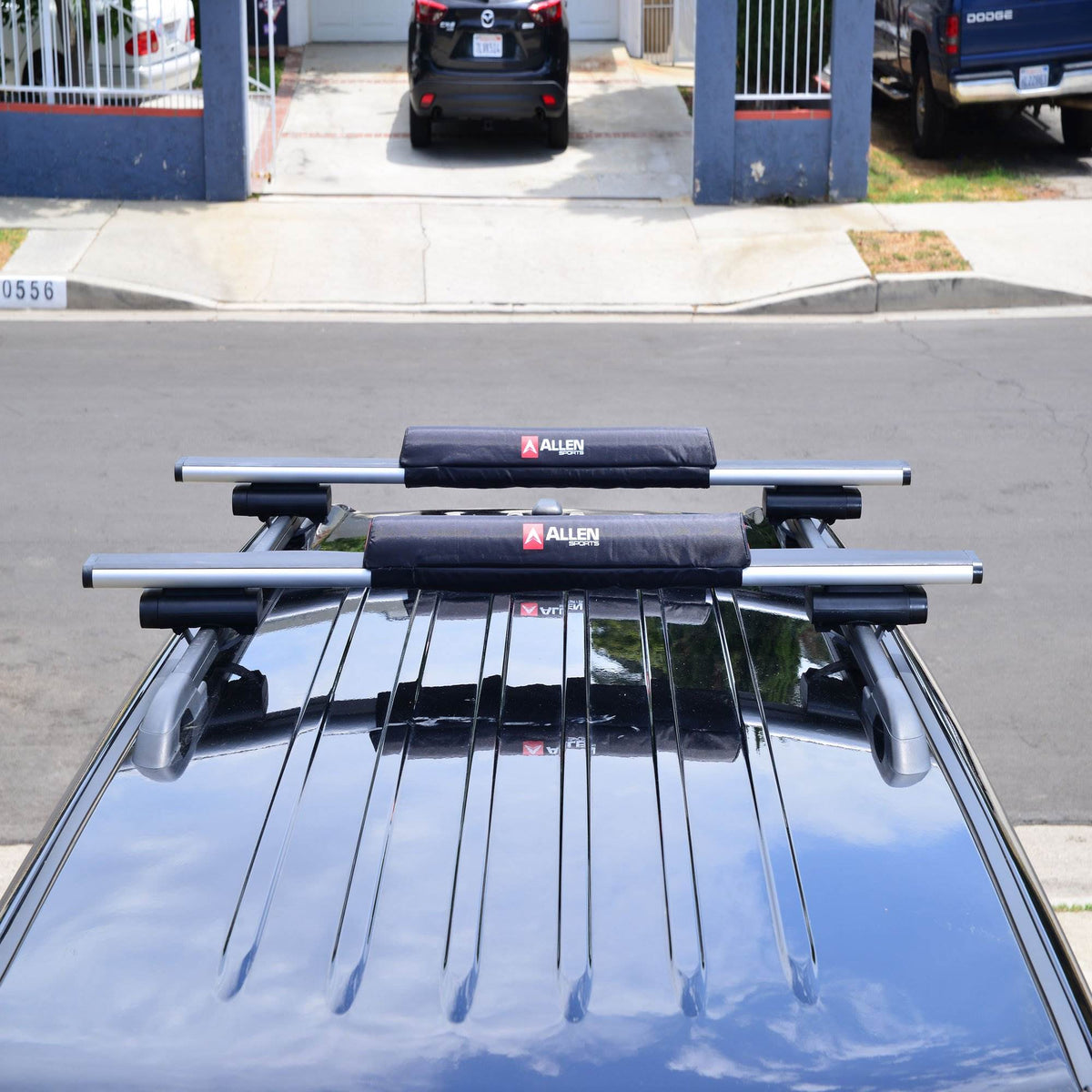 Allen Sports 24" Car Rooftop Surfboard Rack Set w/ 8 Foot Straps (Open Box)