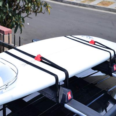 Allen Sports 24" Car Rooftop Surfboard Rack Set w/ 8 Foot Straps (Open Box)
