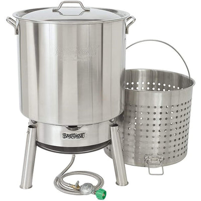 Bayou Classic Stainless Steel 82 Quart Seafood & Crawfish Cooker Kit (Open Box)