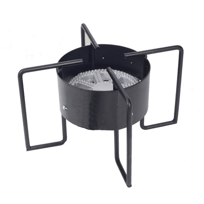 Bayou Classic Cast Iron Banjo Propane Burner 22 Inch Cooker with Hose Guard