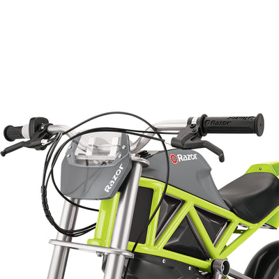Razor Teenage 12" Rechargeable 12 Volt Battery Motorcycle Bike, Green (Open Box) - VMInnovations