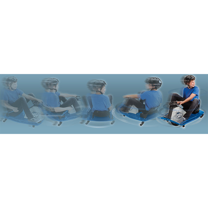 Razor Electric Bucket Seat High Torque Drifting Crazy Cart, Blue (For Parts)