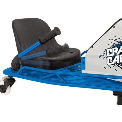 Razor Electric Bucket Seat High Torque Motor Drifting Crazy Cart, Blue (Used)