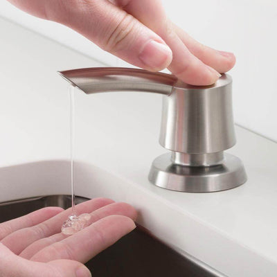 Kraus Savan Countertop Kitchen Sink Soap Dispenser, Stainless Steel (Open Box)