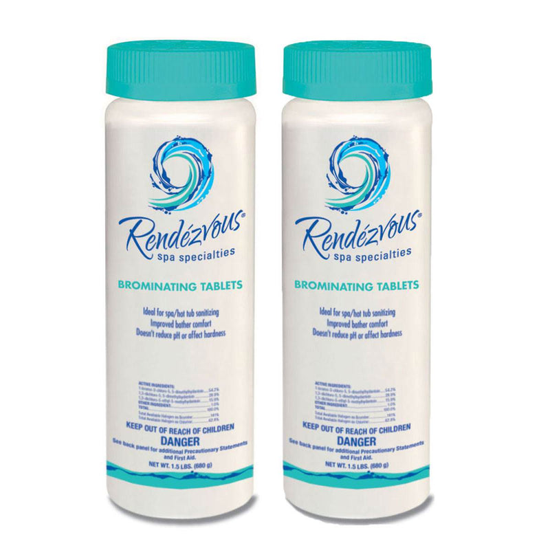 Rendezvous Spa Specialties 1.5 Pound Concentrated Brominating Tablets, 2 Pack