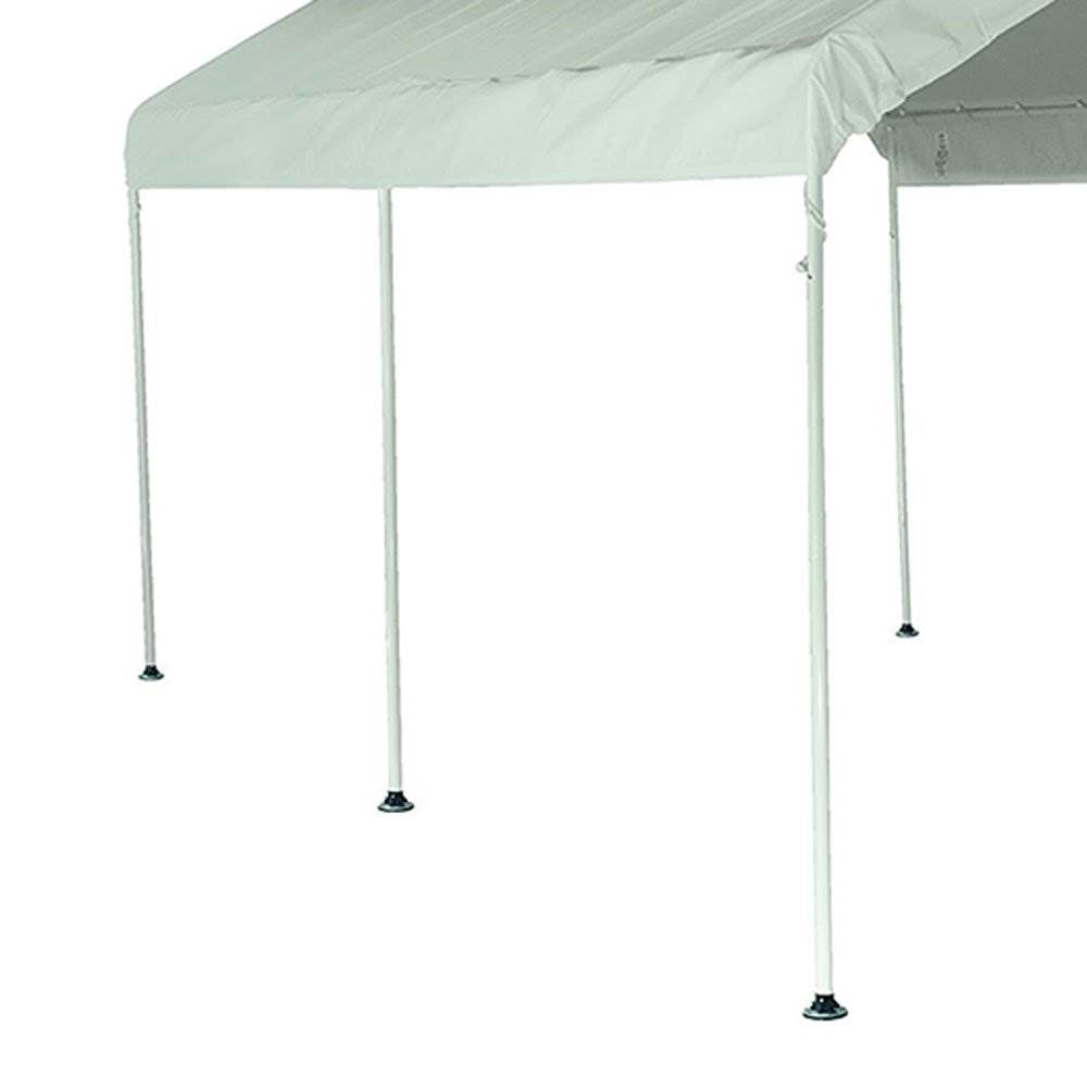 ShelterLogic AP 10' x 20' Straight 6 Leg Large Pop Up Canopy, White (Open Box)