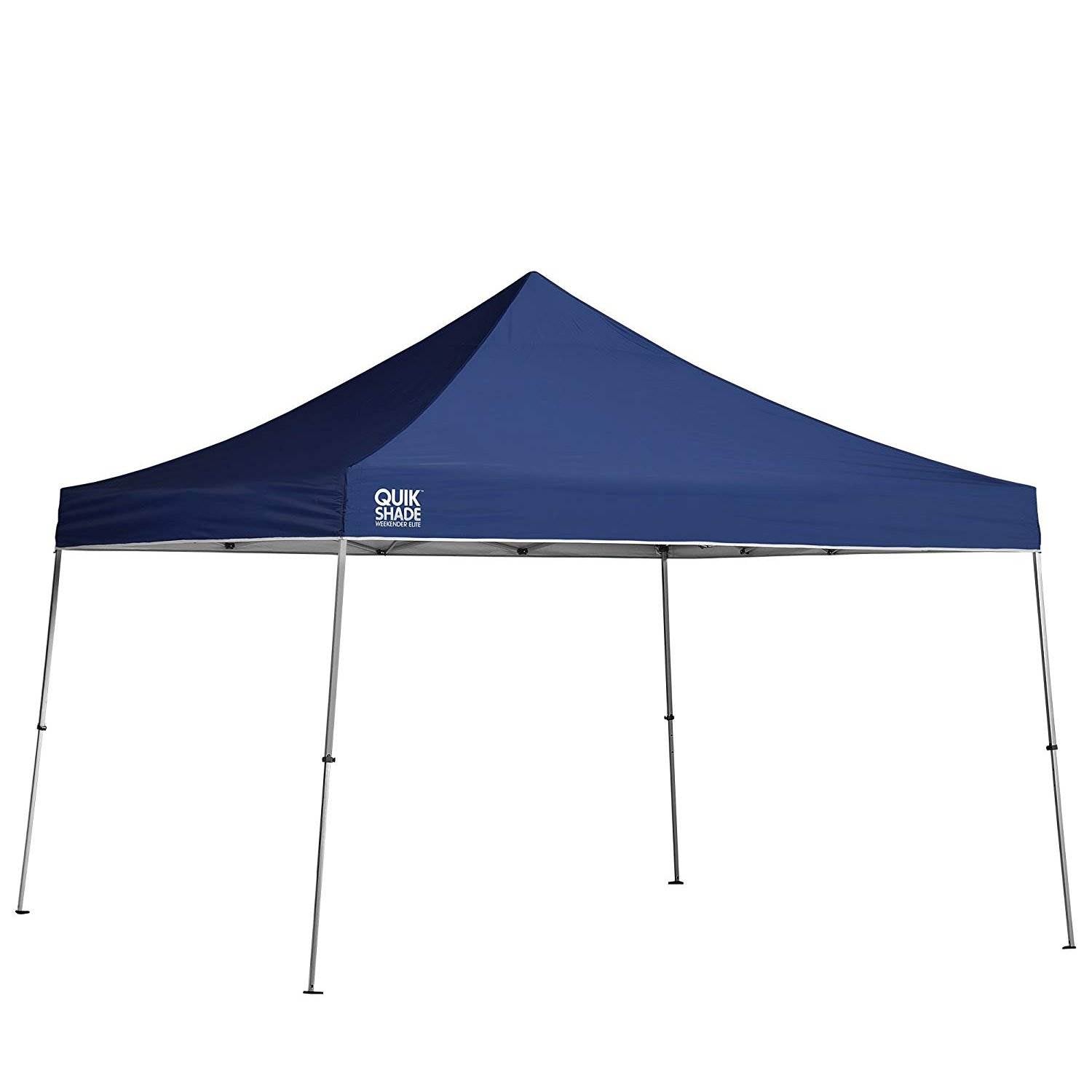 Quik Shade 12' x 12' Instant Straight Leg Pop Up Canopy Shelter, Blue (Damaged)
